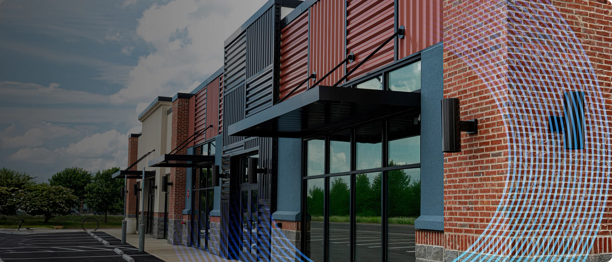 Small business storefront, highlighting smart access solutions designed for retail and local businesses