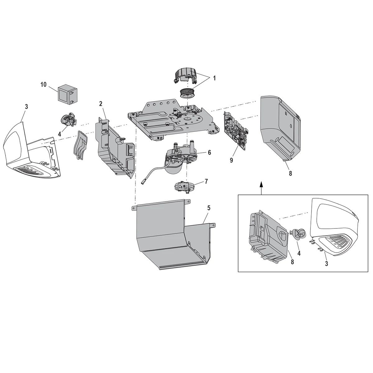 B4505 UltraQuiet WiFi Garage Door Opener Chamberlain