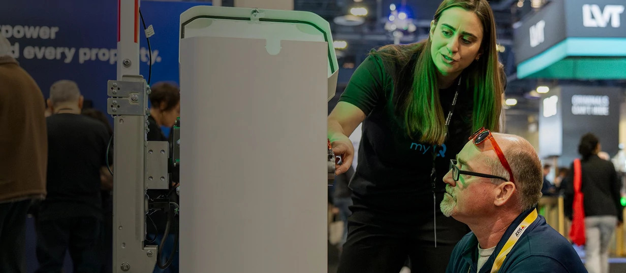 National Parking Show event, highlighting myQ's participation in the parking industry's leading conference