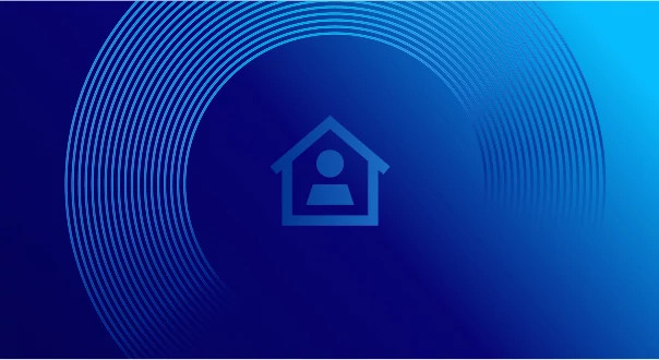 Resources for Residents banner with blue background, providing helpful guides for using myQ smart access