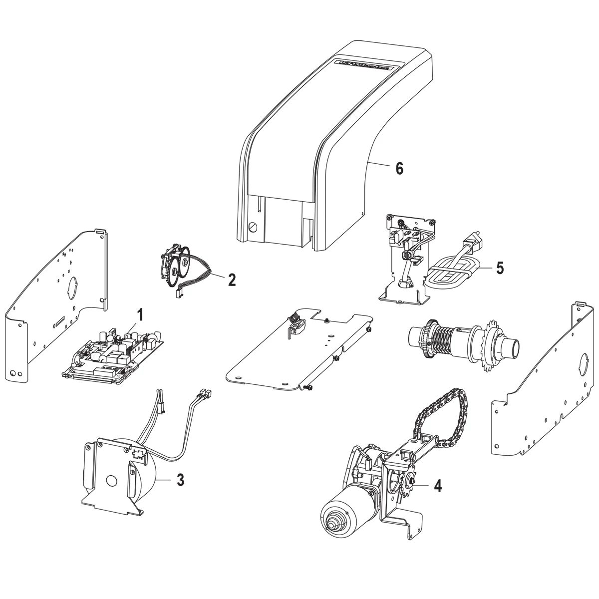 RJO101 | Wall Mount Battery Backup Wi-Fi Garage Door Opener ...