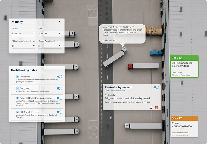 Tablet warehouse dashboard inspection view